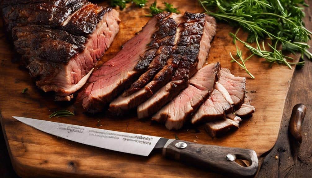 barbecue master slicing brisket