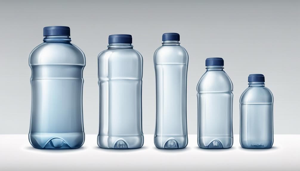 bottle sizes and weights