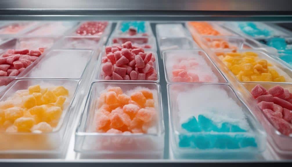 candy freeze drying process monitored