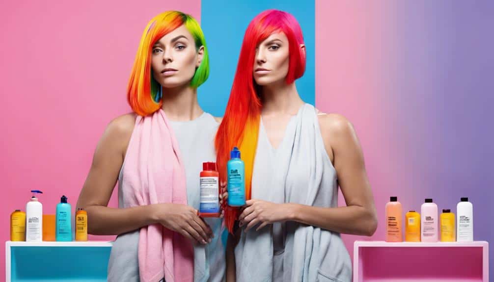 clarifying shampoo removes color