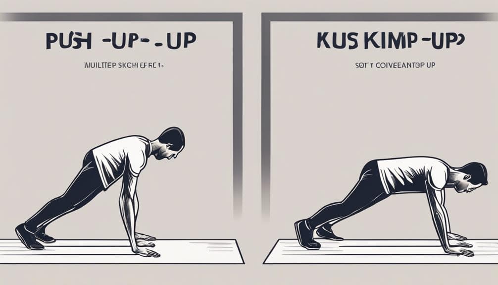 comparing knee and regular push ups