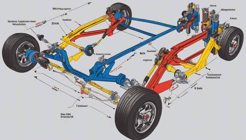 control arm arrangements described