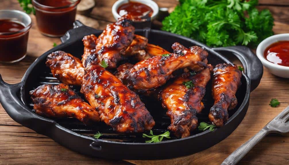 cooking perfect grilled wings