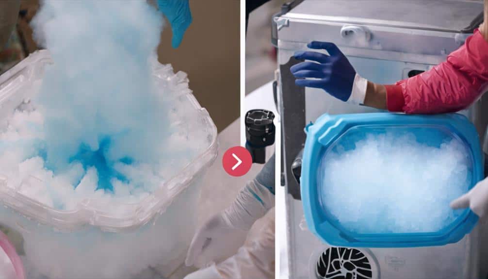 handling dry ice safely