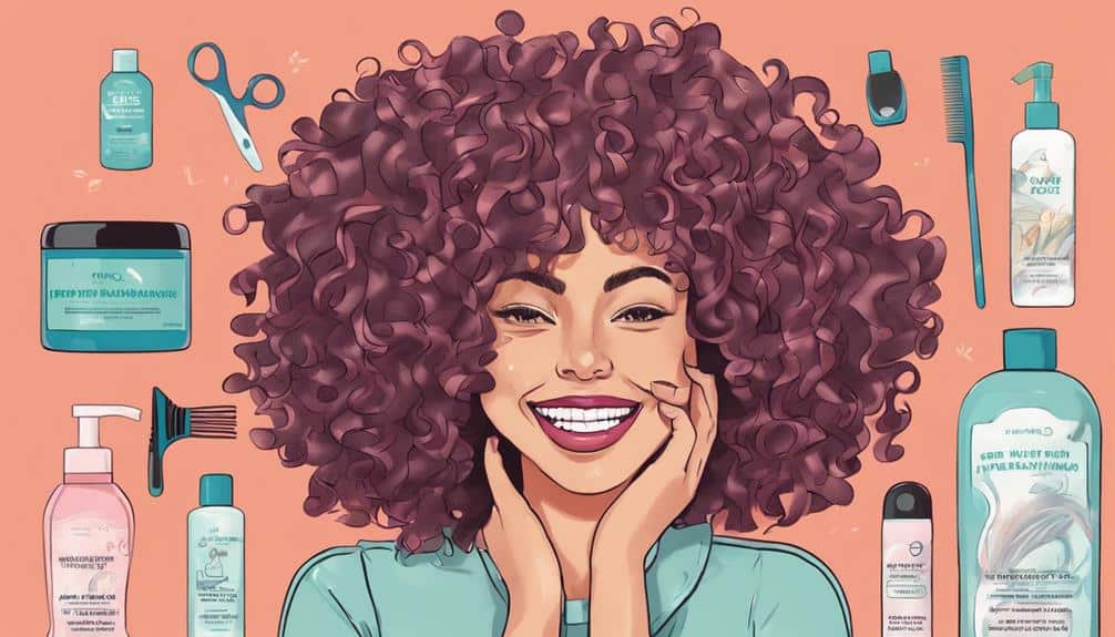 healthy vibrant curly hair