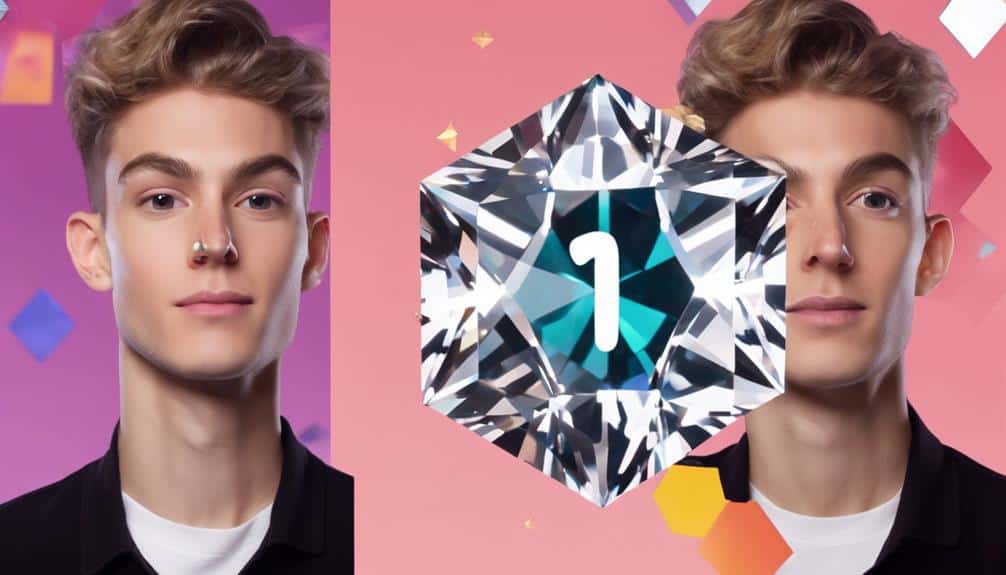 influencers promoting diamond jewelry