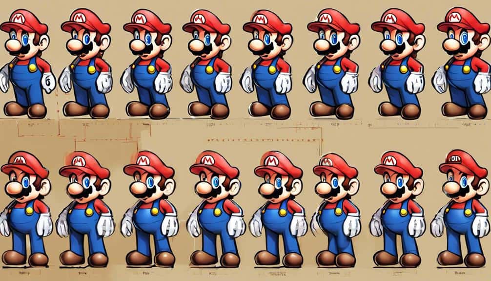 mario s height over time