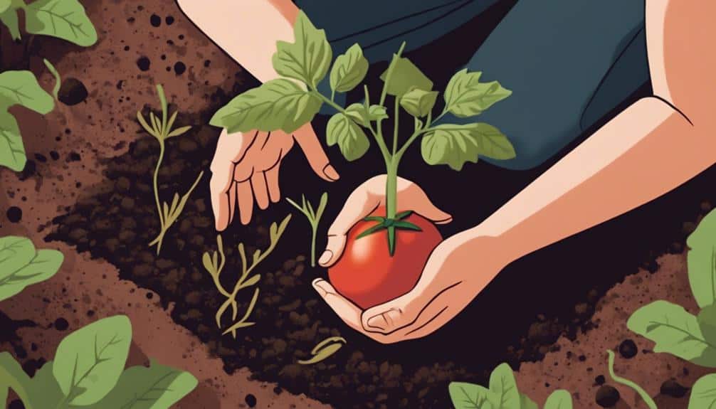 planting tomato plants deeply