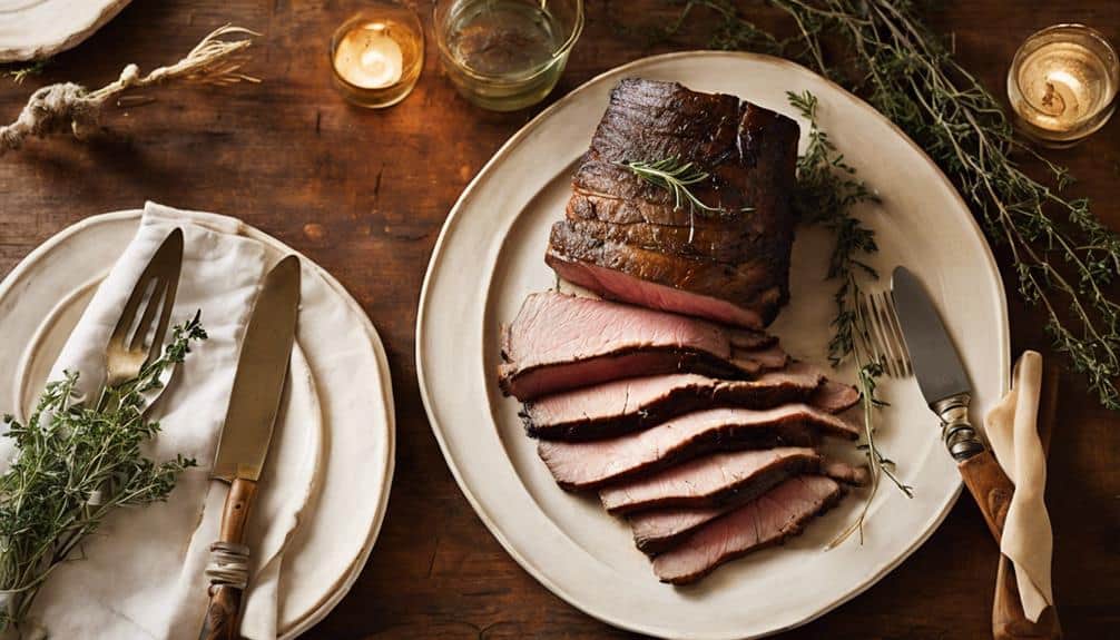 tender brisket with spices