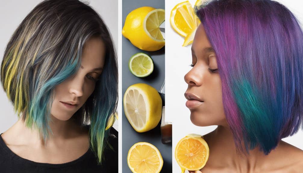 using lemon juice to lighten hair